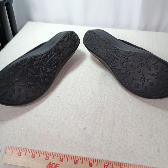 Fly Flot Made in Italy Black Wool Blend Slip-On House Slippers Size 40 Fleece - Picture 6 of 8